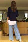Laundry B Wicklow Fine Knit Throw On Cardigan Navy
